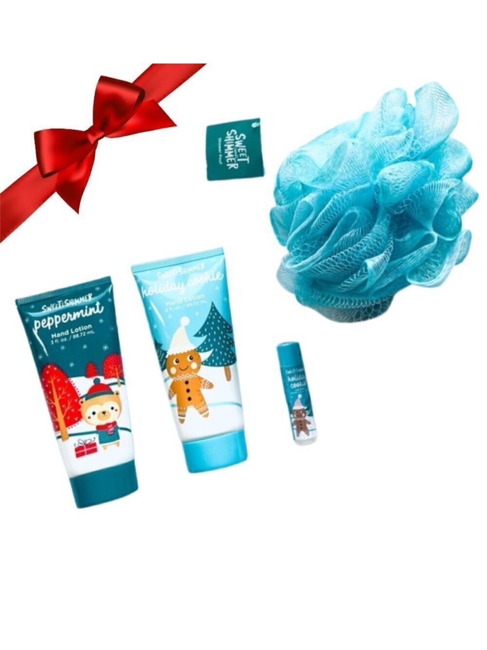 SET of 4 ULTA BEAUTY DISCONTINUED PRODUCTS: Lotions, Lip Balm, & Loofah